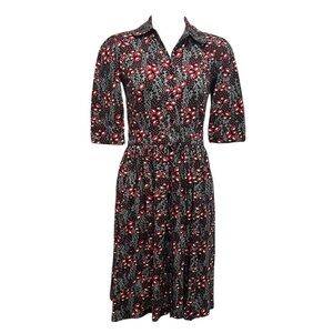 Circus floral button down cotton fit and flare dress size UK 8 NWT